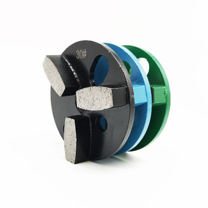 Efficient 4" Diamond Grinding Cup Wheel with 4 Holes Metal Blank Universal Polishing Pads 3 Drum Shape Segments - 12PCS"