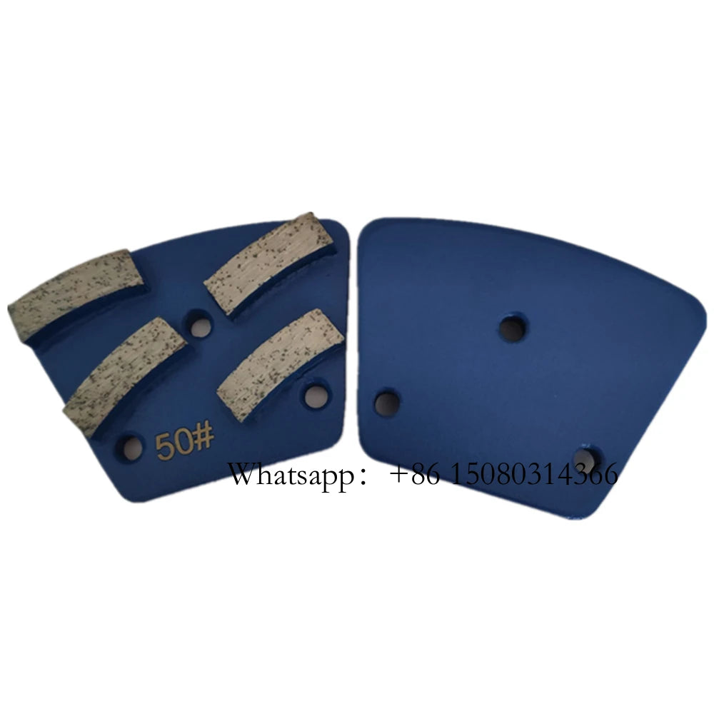 Medium Bond Hard Bonded Blastrac Floor Grinding Segments Grit 16 ASL Diamond Pads With M6 Thread Holes 9PCS