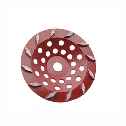 7 Inch Metal Bond Diamond Grinding Cup Wheel with Rhombus Segments for Terrazzo Floor  Pack of 3PCS