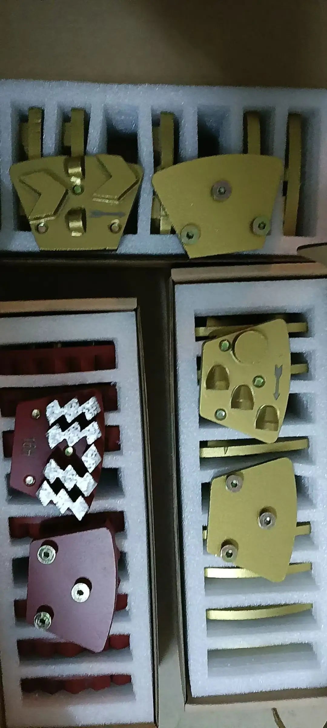 Trapezoid Concrete Grinding Tools wolf claw Segments with M6 Screws Diamond Abrasive Grinding Disc SASE Floor Grinder 9pcs