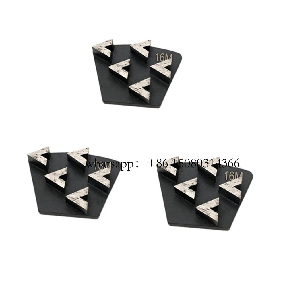 12PCS  Diamond Grinding Block with Five Sharp Arrow Segments for Concrete and Asphalt Floor Polishing