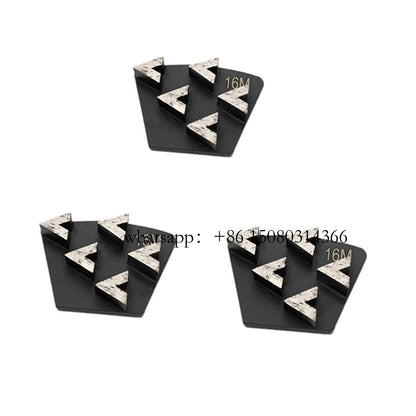 12PCS  Diamond Grinding Block with Five Sharp Arrow Segments for Concrete and Asphalt Floor Polishing
