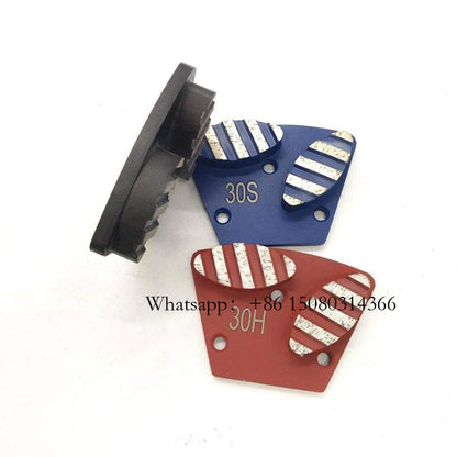 ASL Concrete Coating Removal ASL Sharp Grinding Pad Blastrac Diamond Floor Disc Two Oval Segments With Stripes 12PCS