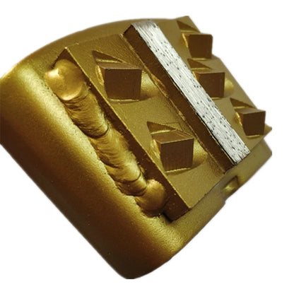 Gold Five Quarter PCD HTC EZ Change Diamond Scraper for Epoxy Removal Coating Removal Grinder Metal Bond Diamond Pads 12 PCS