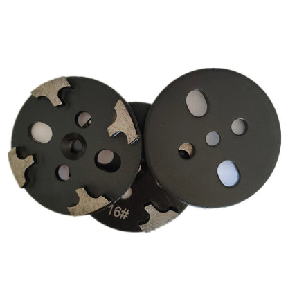 GB Universal Floor Metal Polishing Disc Magnetic Quick Change Concrete Grinding Plate with Four T Shape Segments 9PCS