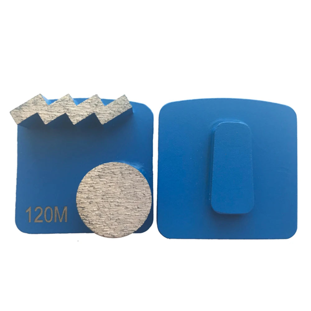 Husqvarna Diamond Grinding Shoes  Aggresive Zigzag Step Segment Grinding Block With One Round Sharp Metal Flooring Disc For  Grinder