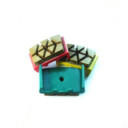 Diamond Polishing Pads with HTC  EZ Change Bond for Concrete Floors  Set of Segmented Resin Abrasive Tools - 12PCS