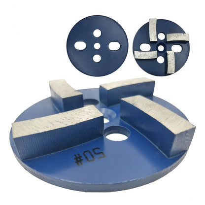 12PCS Rectangle Curved Segments Diamond Grinding Cup Wheel - Floor Polishing Disc for Rough Concrete and Terrazzo