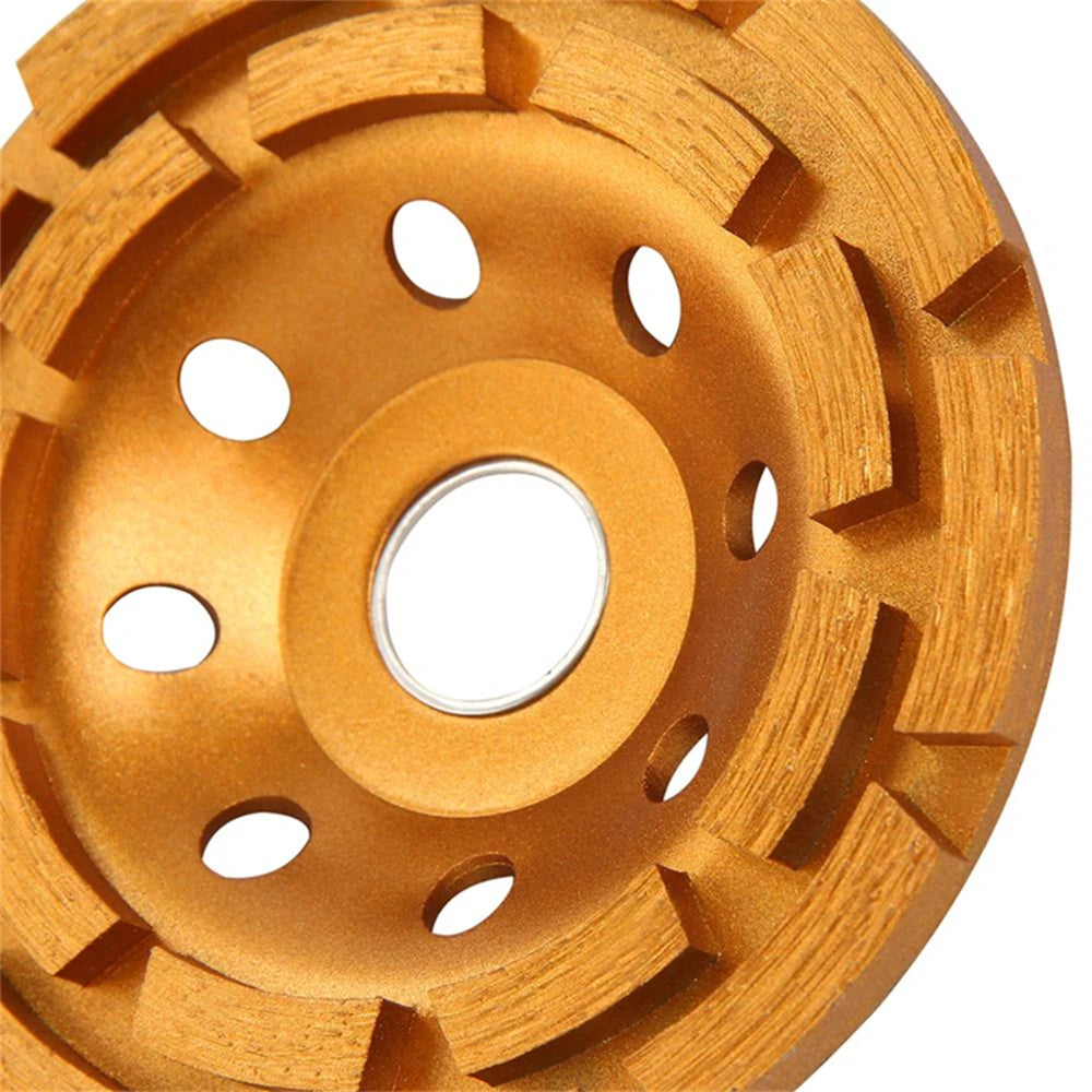 Efficiently Grind Concrete Floors with 100/115mm Double Row Diamond Cup Wheel - 5/7 Inch Disc for Angle Grinder  9PCS