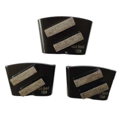 HTC   EZ Floor Shoes with Hard Bond Concrete Grinding Head and Two Bars, Suitable for Soft Multi Grits Grinders 12PCS