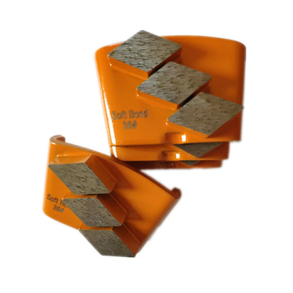 HTC EZ Change Diamond Grinding Pads High-Quality Soft Bond Diamond Grinding Wheel HTC EZ Type for Floor Grinder - 12PCS Grit 36 Pads