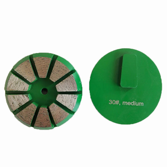 9PCS Redi Lock Diamond Grinding Disc - 3 Inch Floor Pads with 10 Trapezoid Segments for Concrete and Terrazzo Polishin