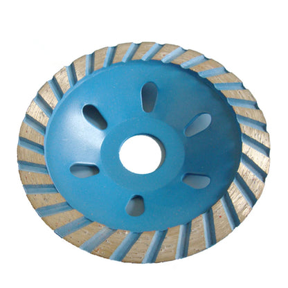 Abrasive Tools 4 Inch Sintered Diamond Grinding Cup Wheel 5 Continuous Rim Turbo Disc  Angle Grinder 9PCS  Efficient  Performanc