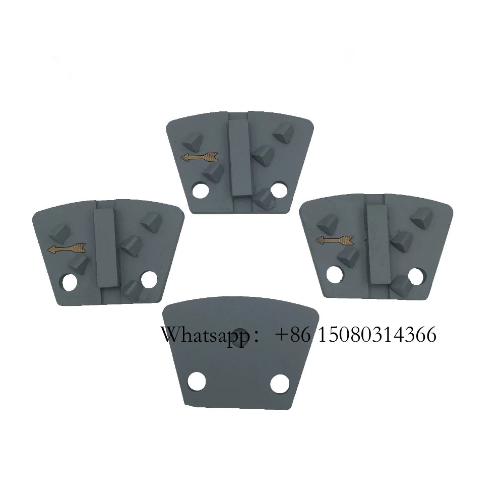 Five Quarter PCD Diamond Concrete Grinding Disc Blastrac Scraper Metal Bond Plate For Coating Removal 12PCS