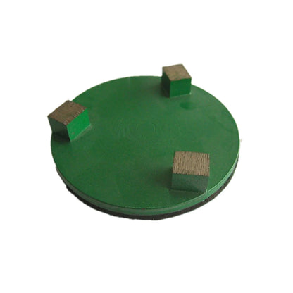 9PCS Metal Grinding Puck - D83mm 3 Inch Dry Pad with 3 Cubic Segments for Floor Grinder and Polishing