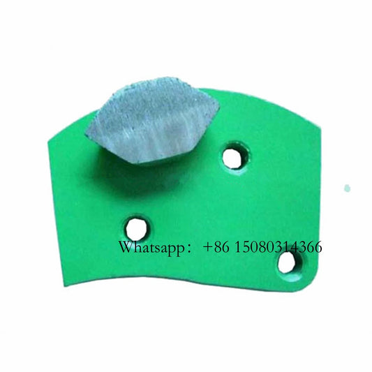 Single Floor Grinding Bar M6 Thread Holes Connection Hexagonal Segment Medium Bond Blades For ASL Grinder 12PCS