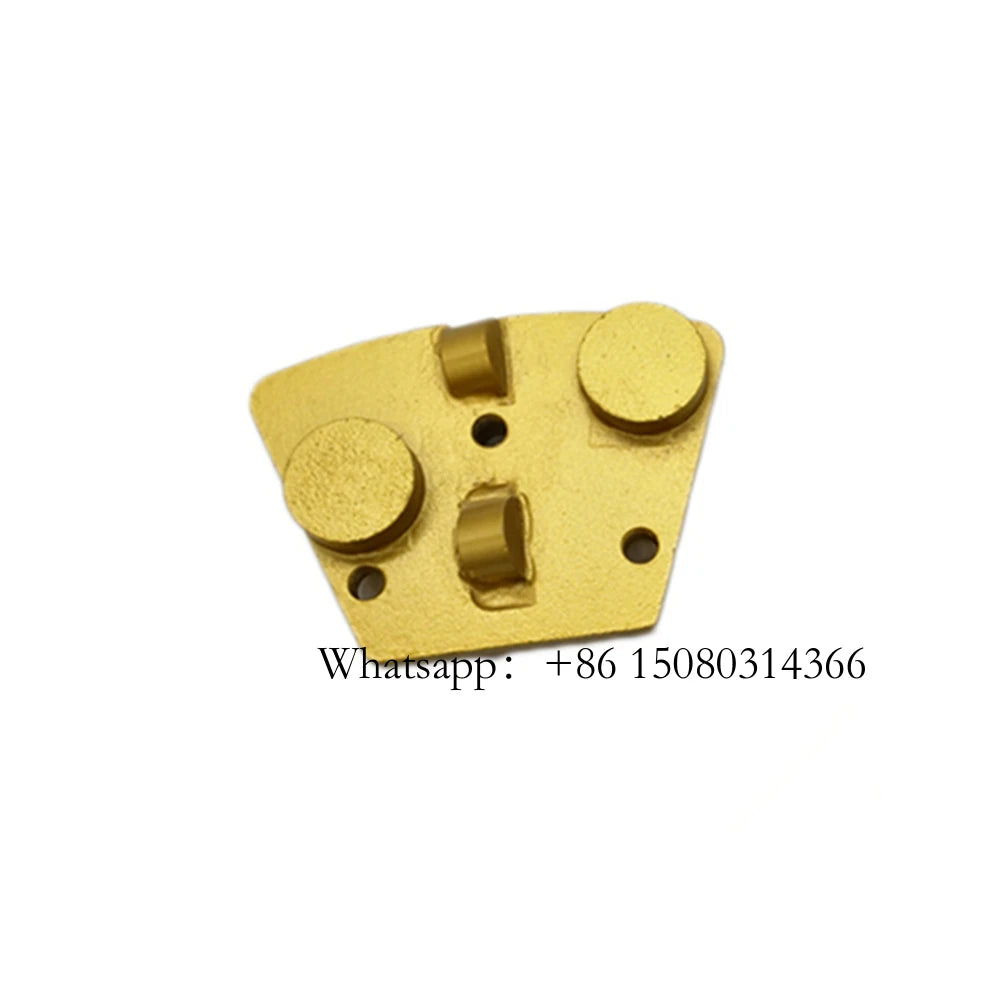 Three Connection Holes Blank Blastrac PCD Grinding Pad Aggressive Fast Floor Segment Epoxy Remove Tools 12PCS