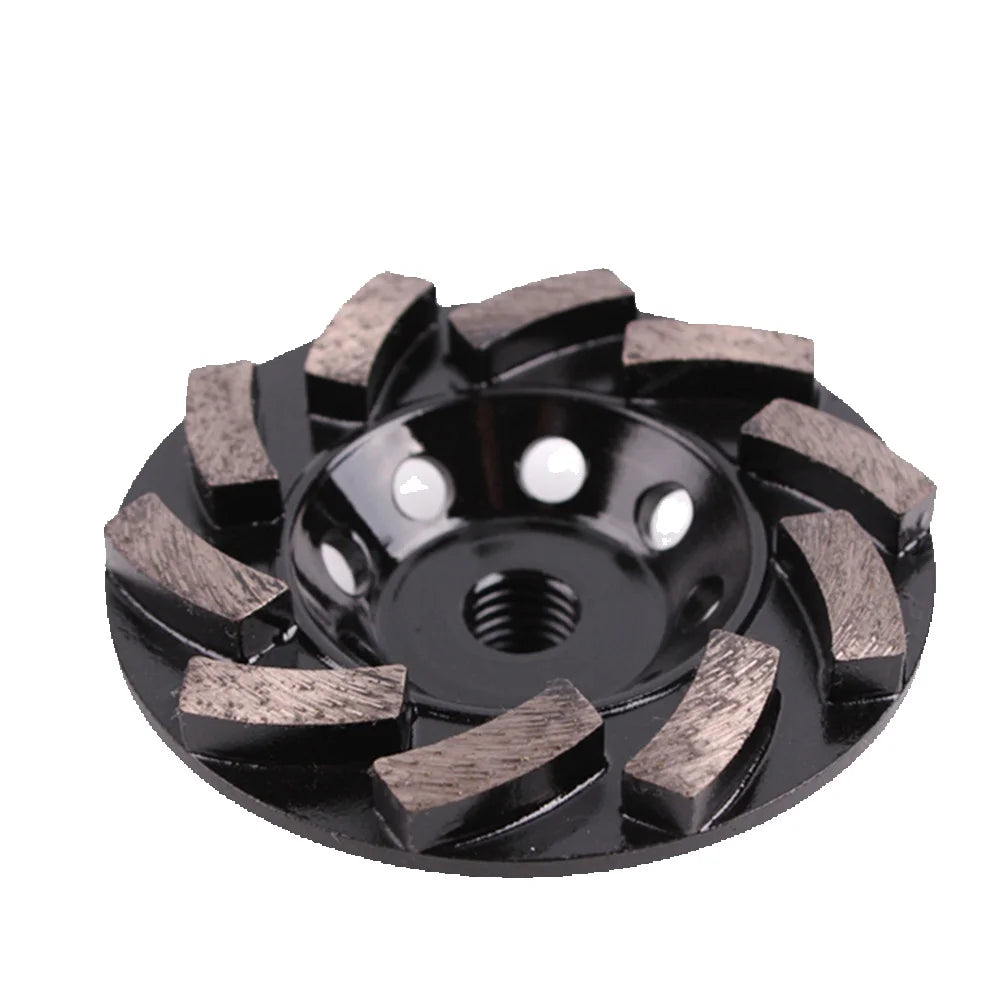 4" Ten Diamond Metal Segments Grinding Disc for Concrete - D100mm Floor Polishing Wheel Pad for Angle Grinder (9PCS)