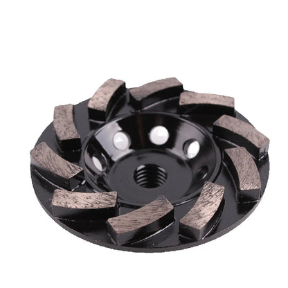 4" Ten Diamond Metal Segments Grinding Disc for Concrete - D100mm Floor Polishing Wheel Pad for Angle Grinder (9PCS)