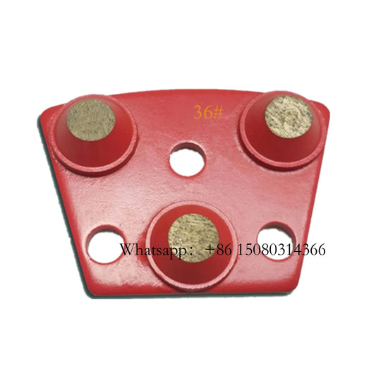 Top Grinding Performance Blastrac Concrete Floor Pads ASL Diamond Polishing Disc With Three Round Bars 12PCS
