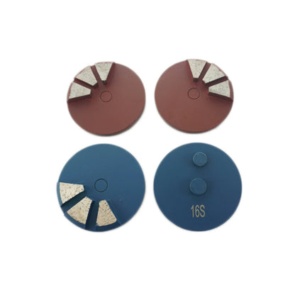9PCS Two Pins STI Concrete Grinding Disc 3 Inch Diamond Floor Wheel Metal Bond Polishing Pads With Three Segments