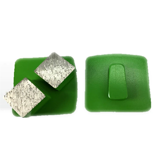 Husqvarna Diamond Grinding Shoes Husqvarna Redi Lock Concrete Grinding Plate  Diamond Pad With Two Square Segments For Hard Floor 9PCS