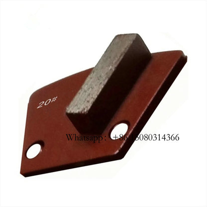 Single Bar Grinding Segment 40X12X12mm Diamond Block Blastrac Concrete Polishing Pads For Terrazzo Floor 12PCS