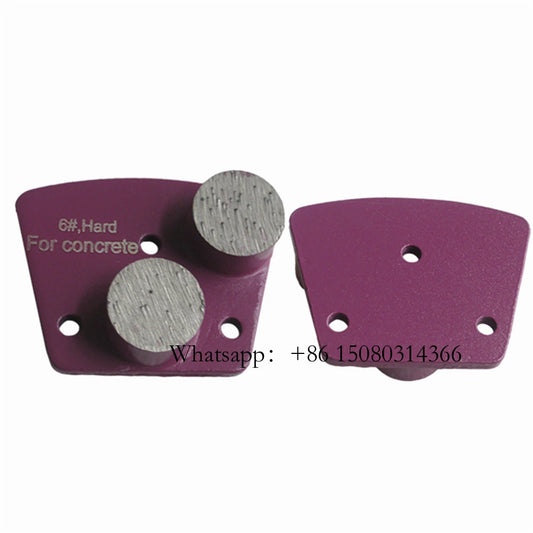 ASL Trapezoid Blastrac Grinding Pads 6# Extremely Hard Diamond Grit Superhard Shoes For Concrete Floor 12PCS