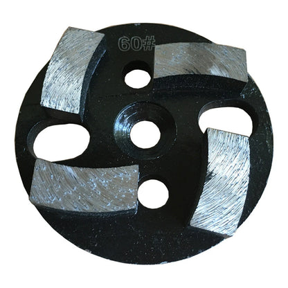 D100mm Diamond Floor Polishing Disc 4 Inch Metal Blank Concrete Grinding Cup Wheels for Cement and Terrazzo Renovatio 12PCS