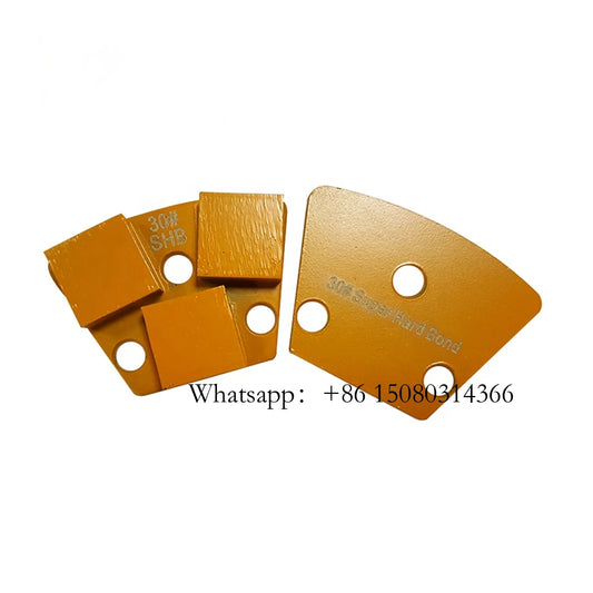 ASL Blastrac Metal Pads Of Concrete Epoxy Floor Grinding Tools Three M6 Thread Holes Diamond Wheel For 12PCS