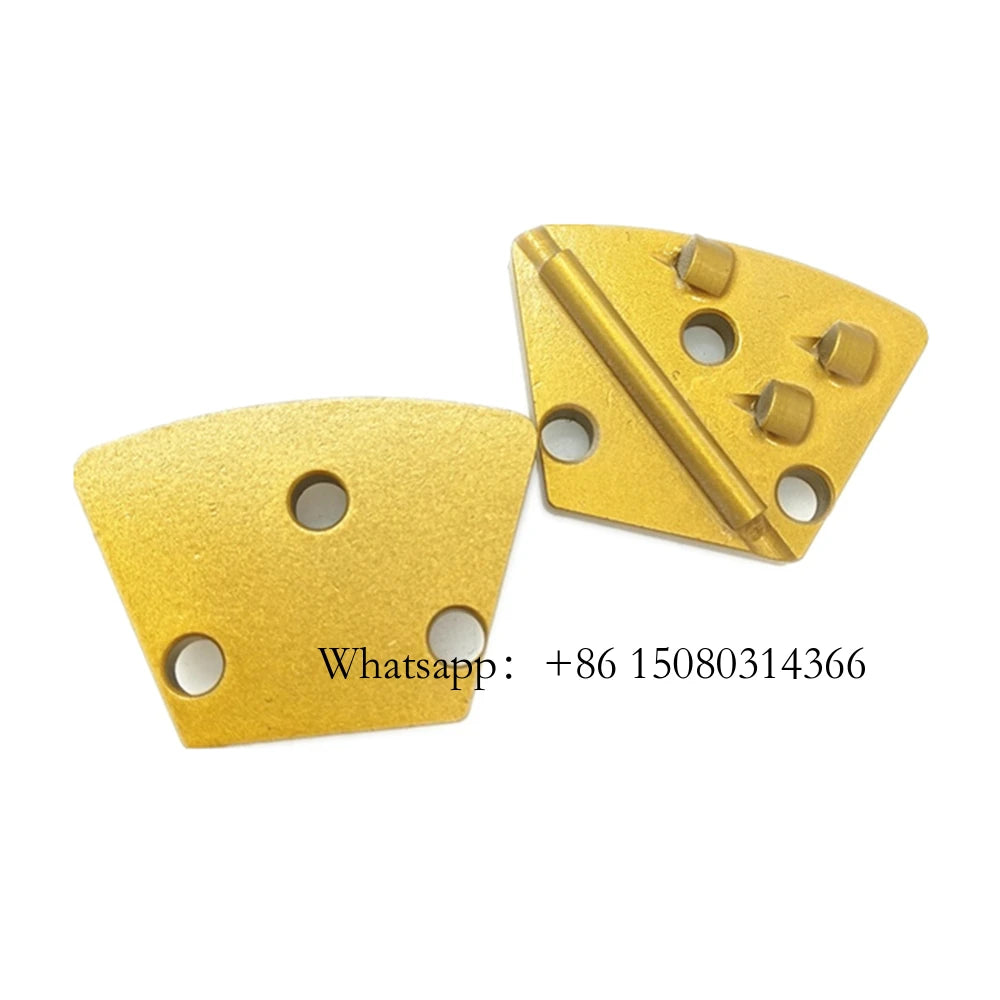 Concrete Wooden Floor Grinding Tools Cemented Carbide TCT Blades Quarter PCD Pads Counterclockwise Rotation 12PCS