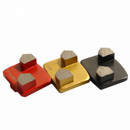 Husqvarna Diamond Grinding Shoes Husqvarna Two Bullet Shape Segments  Diamond Grinding Shoes Concrete Pads For Hard Thick Epoxy 9PCS