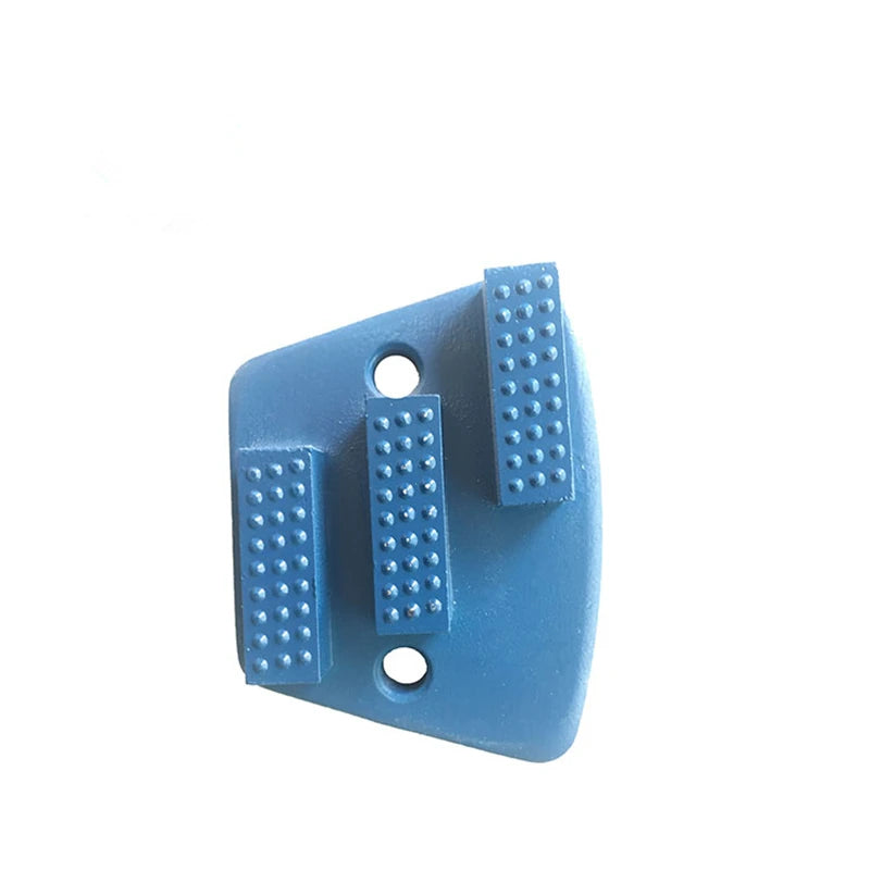 Blastrac Metal Diamond Grinding Block with Three Rectangle Dots Rough Diamond Segments for ASL Floor Grinder - 12PCS.