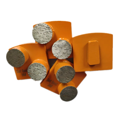 Husqvarna Quick Lock Insert Husqvarna Concrete Floor Grinding Segments With Two Round Bars 9PCS