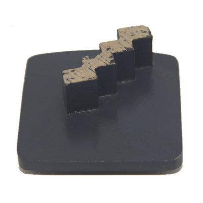Husqvarna Diamond Grinding Shoes Single Zigzag Segment Redi Lock Grinding Shoes  ZigZag Floor Plate Hard Bond For Soft Concrete 9PCS