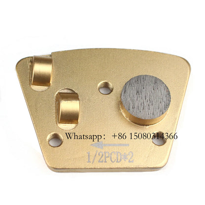 Diamond Blastrac Screw Holes PCD Grinding Shoes Soft Metal Bond Router Disc For Hard Concrete Floor Paints Epoxy 12PCS