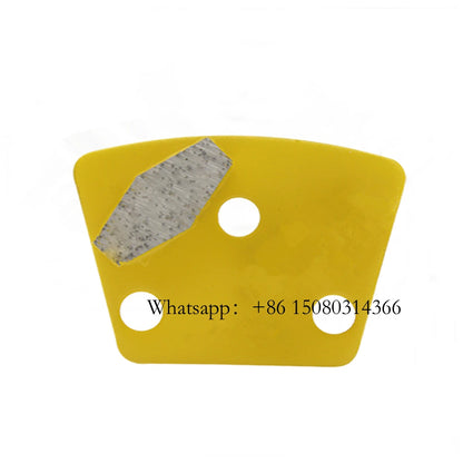 ASL  Single Hexagon Segment Floor Polishing Disc Metal Diamond Concrete Grinding Pad Trapezoid Shoes For 12PC