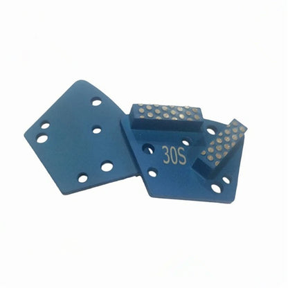 12PCS Blastrac Metal Bond Trapezoid Diamond Grinding Shoes Two Bars Segmented Head Epoxy Coating Removal Concrete Floors