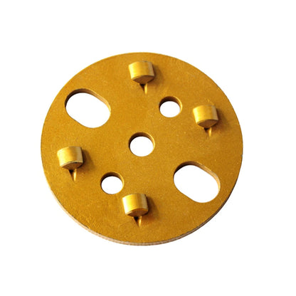 9 PCS Four Quarter PCD Metal Bond Diamond Grinding Disc - 4 Inch Concrete Floor Pad for Efficient Removal of Thick Epoxy Coating