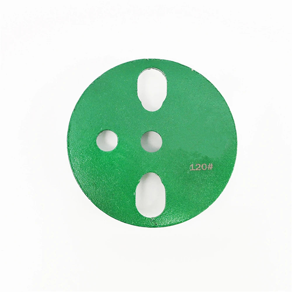 Efficient 4" Diamond Grinding Cup Wheel with 4 Holes Metal Blank Universal Polishing Pads 3 Drum Shape Segments - 12PCS"