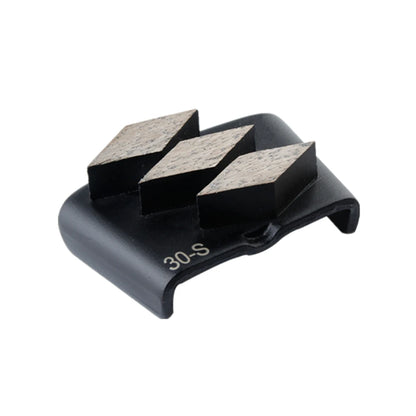 HTC EZ Change Diamond Grinding Plates  Three Rhombus Segments    Diamond Metal Bond Polishing Pads for HTC  EZ Concrete Floor Grinder Tools - 9PCS