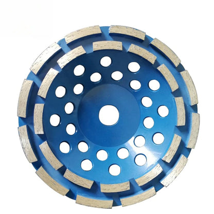 Efficiently Grind Concrete Floors with 100/115mm Double Row Diamond Cup Wheel - 5/7 Inch Disc for Angle Grinder  9PCS