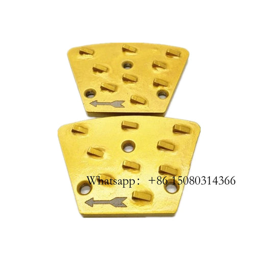 Aggressive PCD Segments Half Reverse Grinding Disc Metal Bond Scraper Concrete Floor Stock Remove Heavy Duty 12PCS