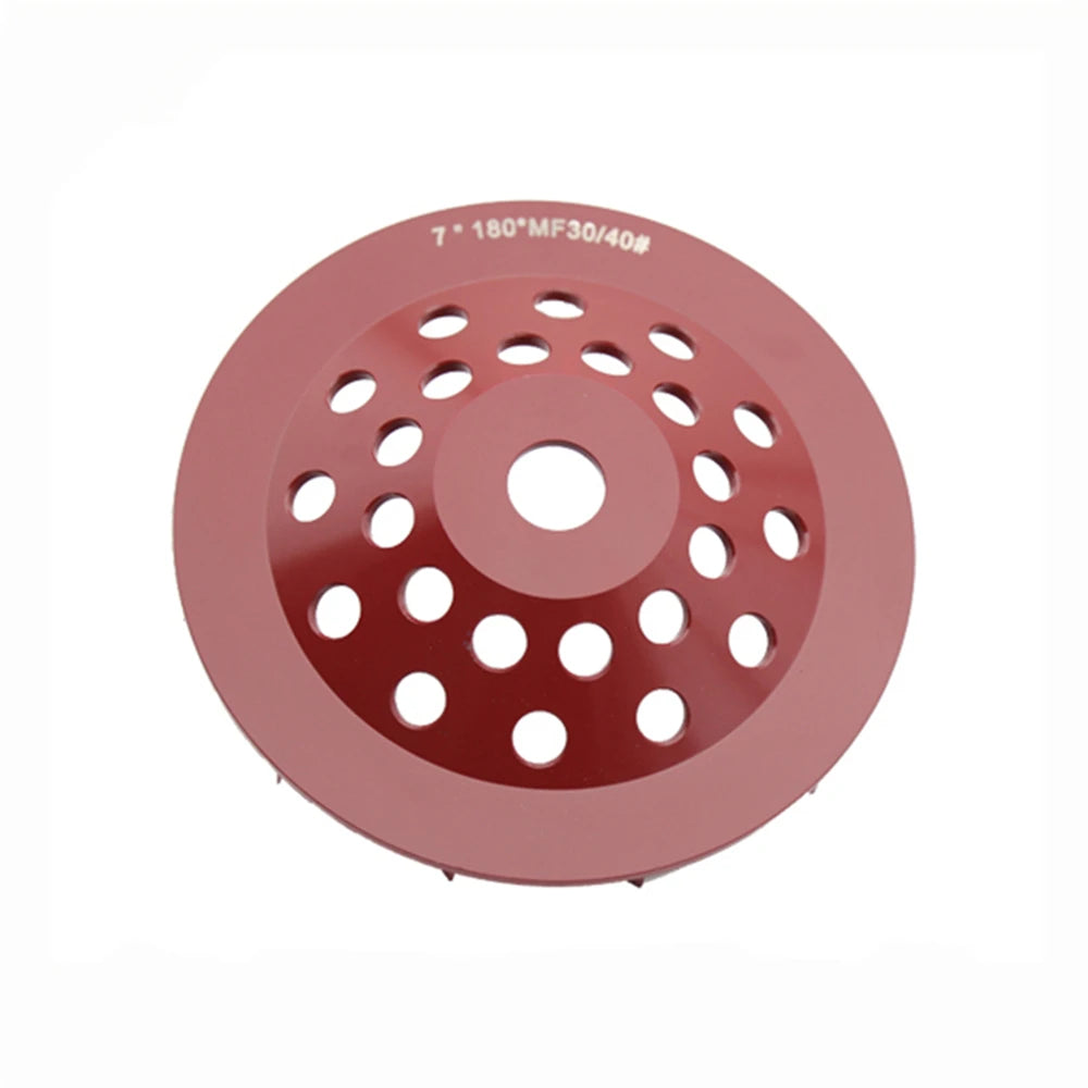 7 Inch Metal Bond Diamond Grinding Cup Wheel with Rhombus Segments for Terrazzo Floor  Pack of 3PCS