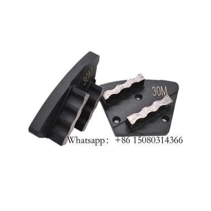 New Design Wave Shape Segments ASL Diamond Grinding Block Blastrac Floor Pad For Rough Stone Terrazzo Surface 12PCS
