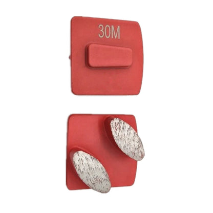 Husqvarna Diamond Grinding Shoes Factory Price Double Oval Grinding Segments Concrete Surface Blocks Floor Diamond Pads For  9PCS