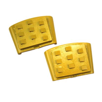 HTC EZ  Easy Change Diamond Grinding Disc PCD Leveling Tools Nine Half PCD Segments for Epoxy Glue Paints Concrete Floor 12PCS