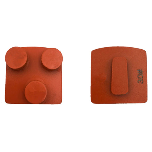 Husqvarna Redi Lock Diamond Grinding Pads Redi Lock Diamond Grinding Plates Three Round Segments Metal Floor Grindng Block For Aztec  Diamatic Sase 12PCS