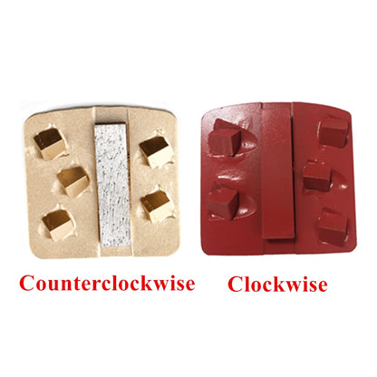 Husqvarna  Concrete Coating Removing PCD Grinding Shoes  Redi Lock PCD Grinding Discs Change  Concrete Floor Grinders five quarter segment efficient removal  epoxy coatings 9PCS
