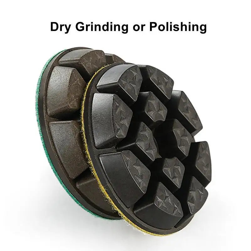 4 Step  3"/80mm  Concrete Floor Polishing Pads Resin Bond Diamond  Sanding Disc  Renew Repairing